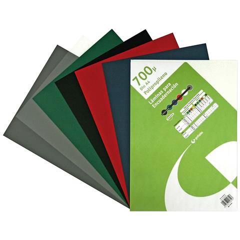 Copertine Per Rilegatura Nero A4 Polipropilene (50 Unità) - Foto 1