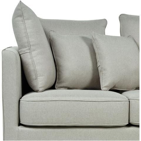 Divano 3 Posti Fenstad Tessuto Grigio Chiaro - Foto 2