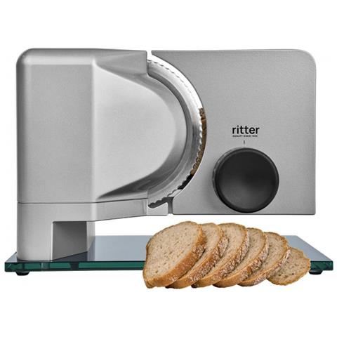 Ritter 528.040 Affettatrice Elettrico 65 W Metallico, Argento Vetro, Metallo - Foto 3
