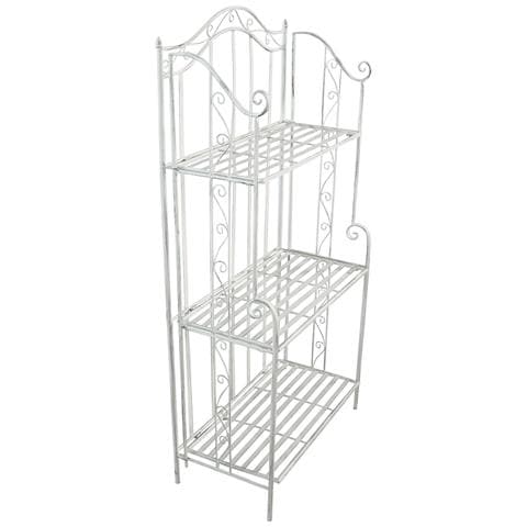 Étagère Scaffale In Acciaio A 3 Ripiani Daria - White - Foto 1