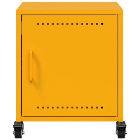Comodino Giallo Senape 36x39x43,5 cm in Acciaio - Foto 10