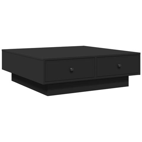 Tavolino Da Salotto Nero 90x90x28 Cm In Truciolato - Foto 2