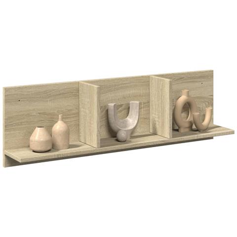 Mobile A Parete 100x16,5x30 Cm Rovere Sonoma In Truciolato - Foto 1