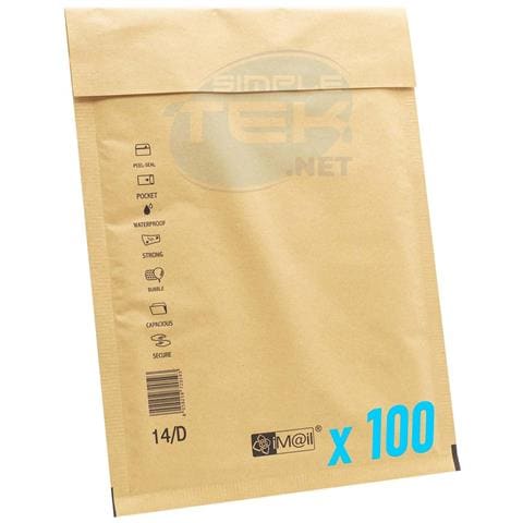 100 X Buste Postali 14/d Per Imballare Spedire Imballaggio Spedizione Pluriball - Foto 1