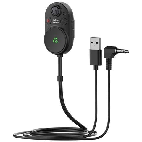Blue Star Trasmettitore Audio Bluetooth 5.3 Adattatore Jack Usb-a Da Auto Stereo Per Smartphone - Foto 1