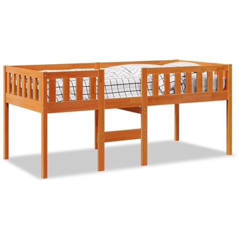 Letto Bambini Senza Materasso Marrone Cera 90x190 Cm Legno Pino - Foto 2