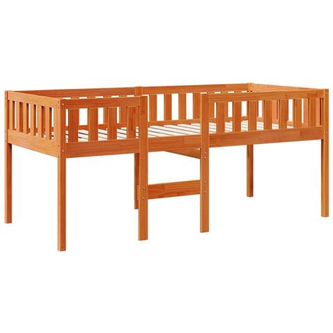 Letto Bambini Senza Materasso Marrone Cera 90x190 Cm Legno Pino - Foto 3