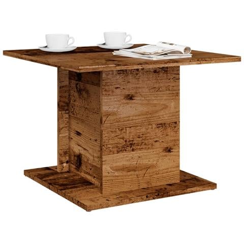 Tavolino Da Salotto Legno Antico 55,5x55,5x40 Cm In Truciolato - Foto 1