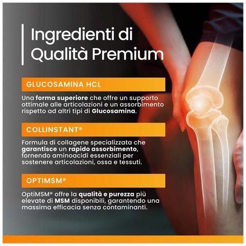 Glucosamina Condroitina Msm - Collagene, Acido Ialuronico, Zinco, Selenio, Boswellia - Integratore Per Le Articolazioni - Foto 2