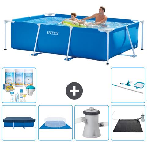 Piscina Fuori Terra - Rettangolo - 260x160x65 Cm - Blu - Include Accessori Coordinati Cb97 - Foto 1