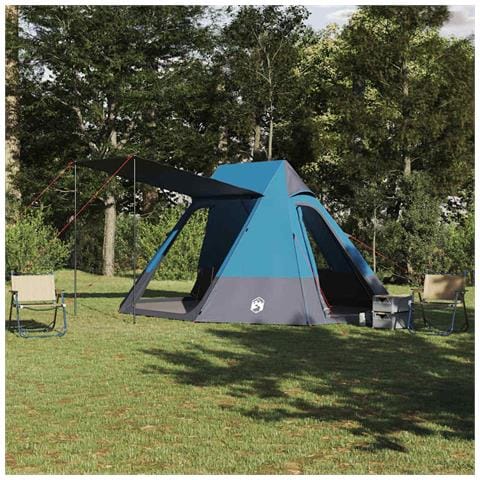 Tenda da campeggio Blu 482 x 360 x 227 cm Poliestere - Foto 2