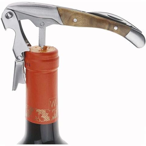Cavatappi In Acciaio Inossidabile Shadow Wood - Cavatappi Manuale Portatile Con Taglia-capsule - Foto 2
