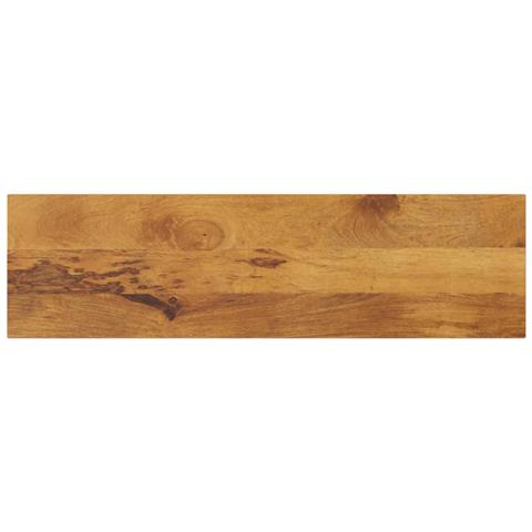 Piano per Tavolo 100x30x3,8cm Rettangolare Legno Massello Mango - Foto 1