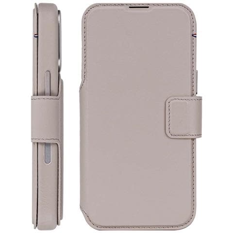 Custodia A Libro Per Iphone 17 Pro Magsafe In Pelle Con Cover Staccabile, Beige - Foto 4