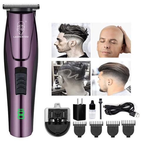 Tagliacapelli Elettrico Professionale Da Uomo Con Lama In Ceramica E Display Digitale Purple - Foto 1