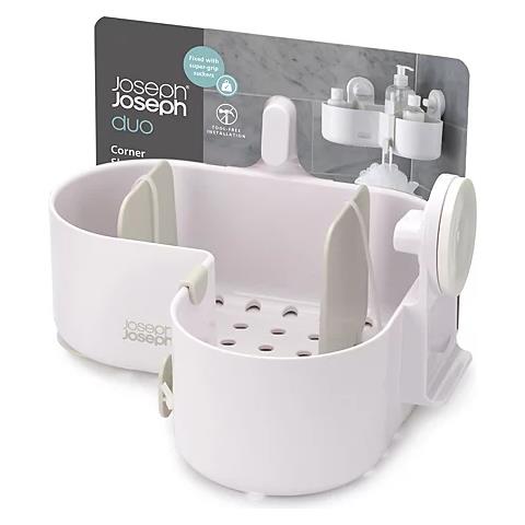 Mensola Angolare Da Doccia Duo Con Ventose Installazione Facile Divisori Mobili Ideale Per Sapone E Shampoo - Foto 2