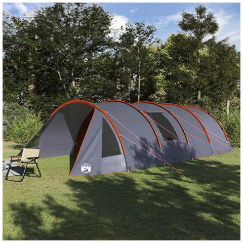 Tenda a tunnel con tetto Grigio e arancione 778 x 356 x 210 cm - Foto 2
