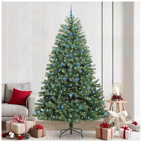 Albero di Natale Artificiale con Rami Pieghevoli Verde 240 cm - Foto 2