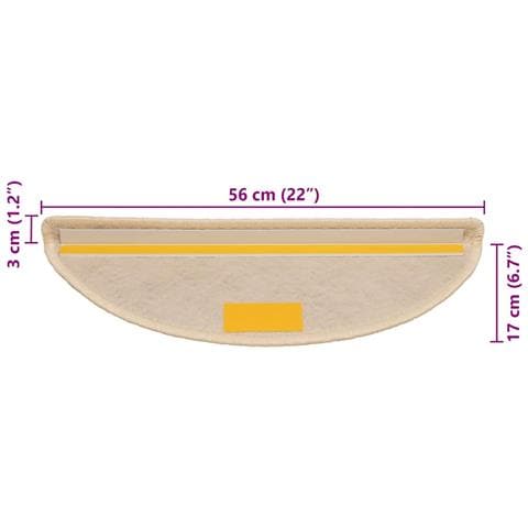 Tappeti Autoadesivi Scale Aspetto Sisal 30pz 56x17x3 cm Berbero - Foto 8