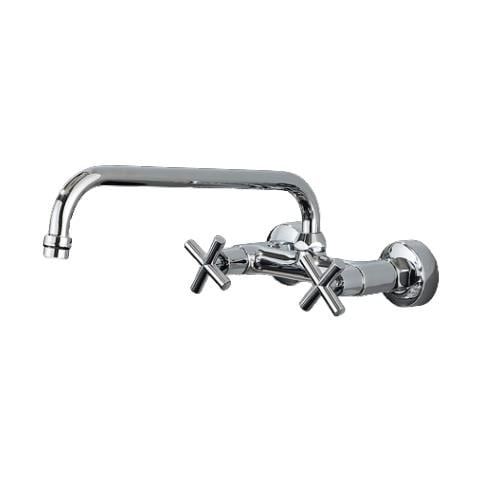 Rubinetto per lavabo da bagno, Blackswan, tipo M314, modello lungo cromato, misura 32 cm - Foto 1