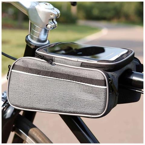 Supporto Impermeabile Per Smartphone Da Bicicletta Con Borsa Da Telaio - Foto 2