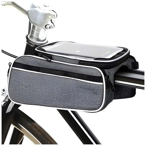 Supporto Impermeabile Per Smartphone Da Bicicletta Con Borsa Da Telaio - Foto 1