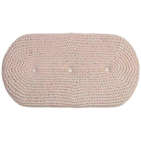 Panca In Legno E Cotone 82x43x43h Cm Beige - Foto 6