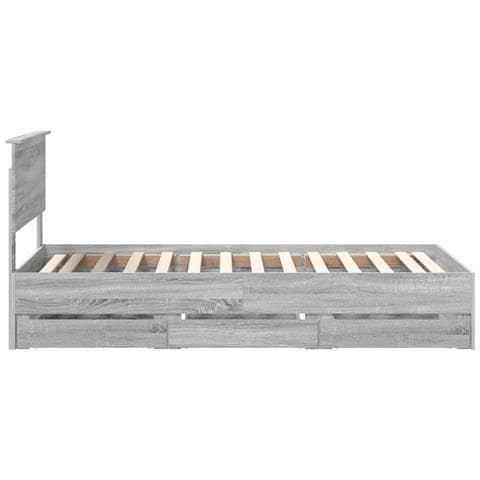 Struttura del letto con cassetto Grigio Sonoma 90 x 200 cm - Foto 9