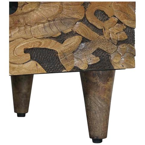 Mobiletto da Letto con cassetto 2 pcs Marrone 40 x 33 x 46 cm - Foto 9