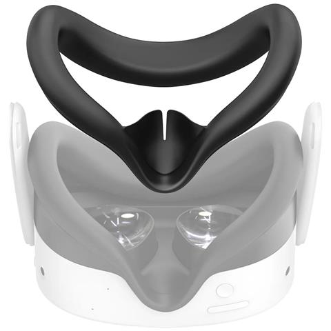 Schermo Facciale In Silicone Per Meta Quest 3s | Nero - Foto 1