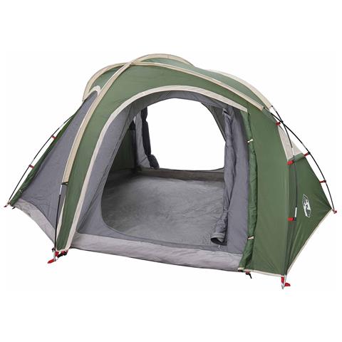 Tenda da trekking con telo impermeabile 3 persona Verde - Foto 1
