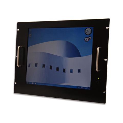 I-CASE MONI-TOU - Monitor LCD 17'' Touch Screen per Rack 19'' 8 Unità Nero - Foto 1