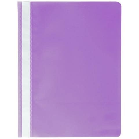 Cartella presentazione Exacompta - A4 - 210 mm Larghezza x 297 mm Lunghezza Dimensione Foglio - 300 Capacità Fogli - Polipropilene - Viola - 25 / Pacco - Foto 1