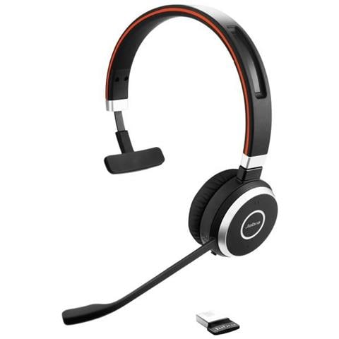 Evolve 65 MS mono, Monofonico, Nero, Padiglione auricolare, Wired / Bluetooth, Microsoft, USB - Foto 2