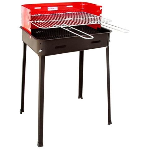 Barbecue griglia in acciaio cromato regolabile in 3 posizioni H 80x53x39 - Foto 2