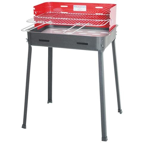 Barbecue griglia in acciaio cromato regolabile in 3 posizioni H 80x53x39 - Foto 1