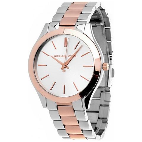 Orologio Donna slim runway mk3204 al quarzo cinturino in acciaio - Foto 2