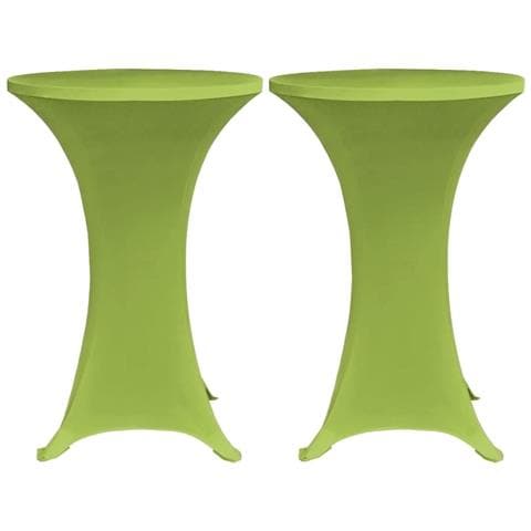 Copertura Elastica Per Tavolo 2 Pezzi 70 Cm Verde - Foto 1