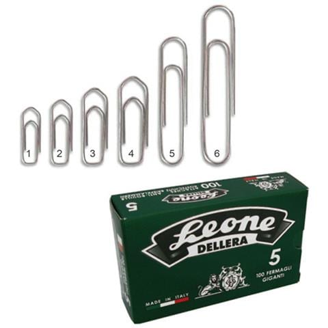 Scatola 100 Fermagli N. 2 Mm26 Zincati Antiruggine Leone - Foto 1