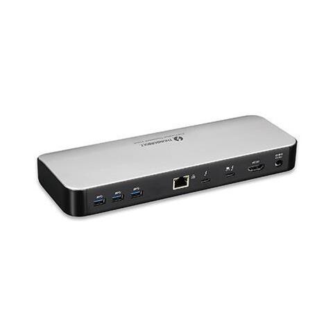 Docking Station Universale 4K per Laptop 5x USB-C 3.2 / 1x HDMI / 2x Thunderbolt 3 Nero / Argento con Power Delivery 60 W - Foto 2