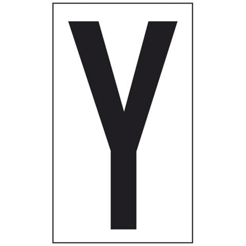 Adesivo Lettera Y Abitazioni Uffici Luoghi Pubblici 10cmx5,6cm - Foto 1