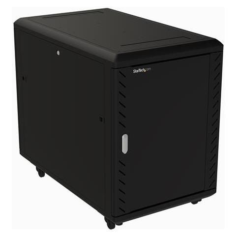15U Armadio rack per server 19" a 4 montanti - Profondità regolabile (15,24-81,2 cm) - Server rack per apparecchiature di rete /computer con lucchetto - Armadio con porta di vetro e rotelle - HP ProLiant ThinkServer - Foto 1