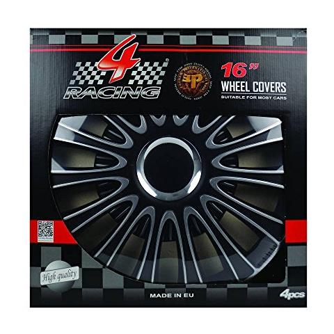 2211197 set Copricerchi Lemans Pro Silver Black 16 pollici - Foto 2