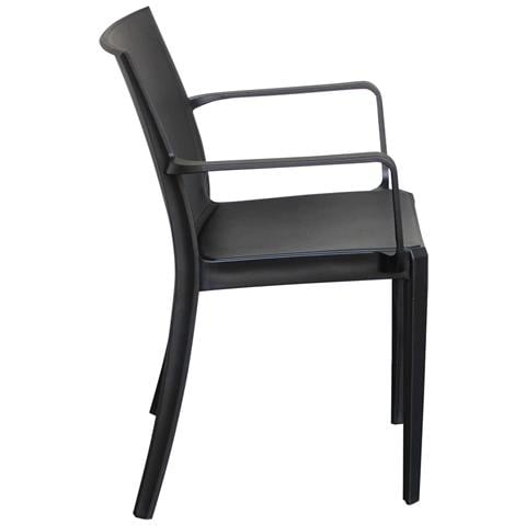 Victoria - Set Di 4 Poltrone In Polipropilene Impilabile Da Esterno E Interno - Foto 4