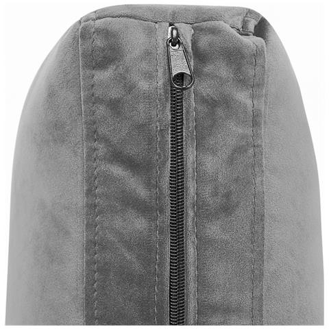 Ottomana In Velluto Grigio Evja - Foto 7