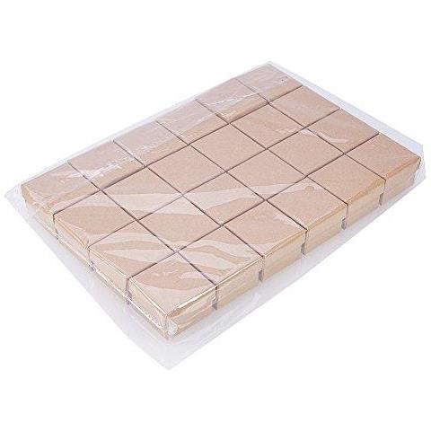 24 Pc Kraft Piazza Cartone Marrone Anello Gioielli Scatole Di Carta Al Minuto Della Scatola Regalo Per Gli Anniversari Matrimoni O Compleanni 5x5x4cm - Foto 2