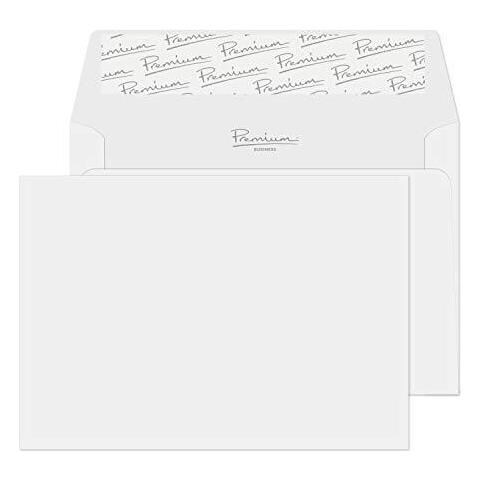 Premium C6 114 X 162 Mm 120 Gsm Peel Seal Wallet Buste (37154) Brilliant Bianco Wove - Confezione Da 25 - Foto 1