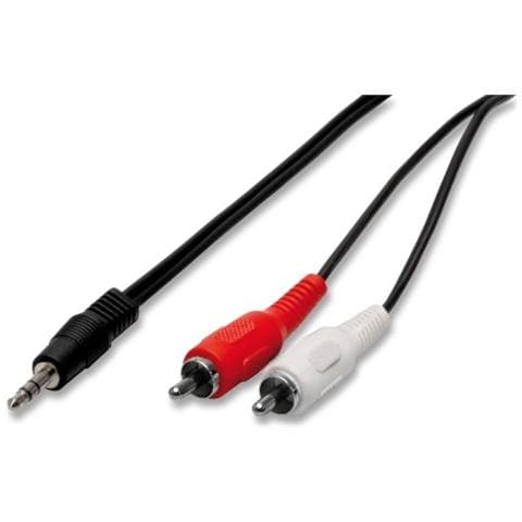 Cavo audio stereo 1 spina jack 3,5 maschio 2 spine rca maschio 1,5 mt - Foto 2