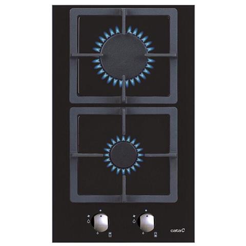 Piano Cottura Sci 3002 Bk Gas Su Vetro, Numero Fuochi / zone Cottura 2, Meccanico, Nero - Foto 3