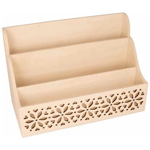 Gamma-mail Fiori In Legno - 28 X 13,7 X 18 Cm - Foto 1